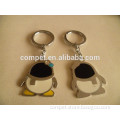Fashional and Lovey Zinc Alloy Pendant Penguin keychain with QQ design